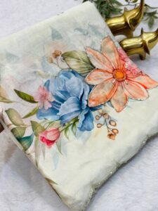 Soft Chinon silk saree floral whatsapp image 2026 01 06 at 18.58.06