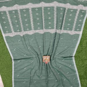 pure cotton jamdani saree with running blouse piece | premium handwoven quality